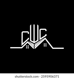 CWC Real State logo design, CWC simple and modern logo. CWC luxurious alphabet design  