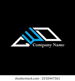 Diseño del logotipo de CWD, logotipo simple y moderno de CWD. Diseño de alfabeto de lujo CWD  