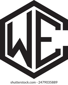 CWE logo design, icon, symbol, vector file