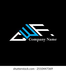 CWF logotipo design, CWF logotipo simples e moderno. CWF design de alfabeto luxuoso  