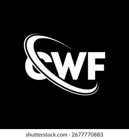 CWF logo. CWF letter. CWF letter logo design. Initials CW F logo linked with circle and uppercase monogram logo. CWF typography for technology, business and real estate brand.