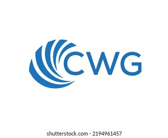 CWG letter logo design on white background. CWG creative circle letter logo concept. CWG letter design.
