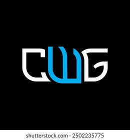 Diseño del logotipo de CWG, logotipo simple y moderno de CWG. Diseño de alfabeto de lujo CWG  