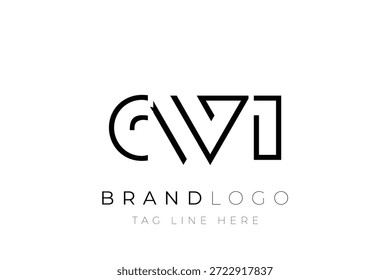CWI abstrakter Buchstabe Logo-Design. Modernes Business-Logo-Design mit abstrakter Typografie und zeitgenössischem Stil