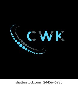 CWK letter logo abstract design. CWK unique design. CWK.
