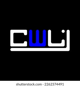 CWL letter logo creative design with vector graphic, CWL simple and modern logo.