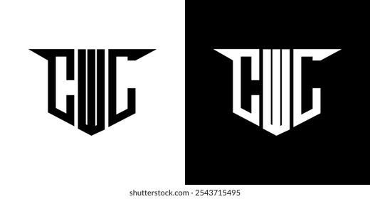 CWL letter logo design with white background in illustrator, vector logo modern alphabet font overlap style, calligraphy designs for logo, Poster, Invitation, etc.