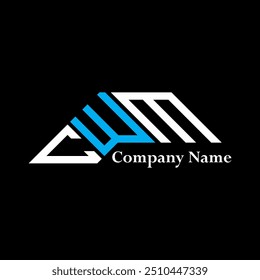 Diseño del logotipo de CWM, logotipo simple y moderno de CWM. Diseño de alfabeto de lujo CWM  