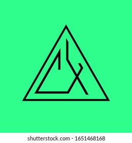 CX, C and X, Initial letter logo. clean and simple logo template