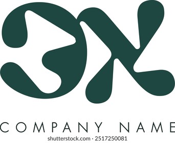 CX creative modern abstract letter logo vector design. Usable for your company or business and brand identity.