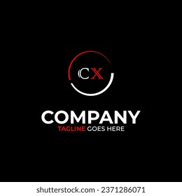 CX creative modern letters logo design template