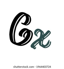 Erstmaliges handgeschriebenes goldenes Logo für die Identität