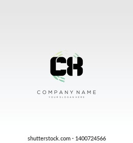 CX initial letter abstract logo design vector.