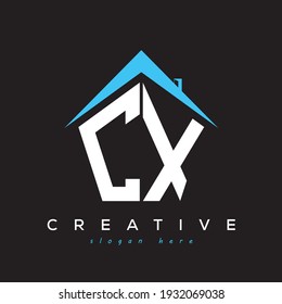 CX letter creative property logo