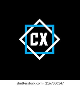 Cx Letter Logo Design On Black Stock Vector (Royalty Free) 2167880147 ...