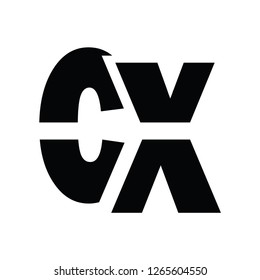 cx letter vector logo