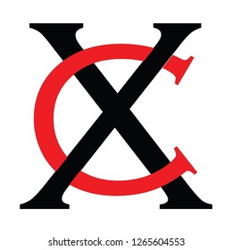 cx letter vector logo