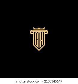 Logo de concepto de línea CX en diseño profesional de alta calidad que será mejor para empresas relacionadas con bienes raíces