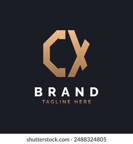 Diseño de logotipo CX. Logotipo CX moderno, minimalista, elegante y de lujo. Alfabeto Letra CX Logo Design para Marca Corporativa Identidad de Negocio.