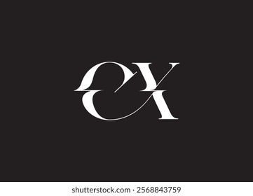 CX Logo Design Template Vector Graphic Branding Element.
