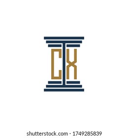 cx logo design vector icon