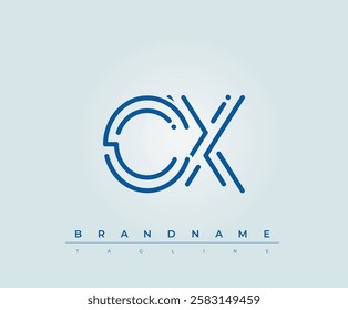 CX Technology Letter Logo Template. This tech letter logo is a graphic mark that uses letters to represent a technology company.
