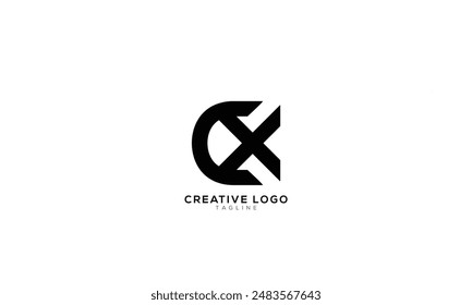 CX XC Abstract initial monogram letter alphabet logo design