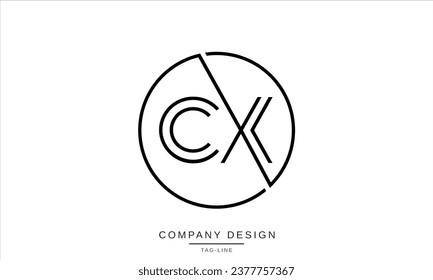 CX, XC, Abstract Letters Logo Monogram