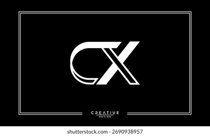CX, XC, C, X, letras Abstractas Logo Monograma
