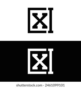 CXI logo. CXI set , C X I design. White CXI letter. CXI, C X I letter logo design. Initial letter 
