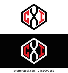 CXI logo. CXI set , C X I design. White CXI letter. CXI, C X I letter logo design. Initial letter 