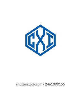 CXI logo. CXI set , C X I design. White CXI letter. CXI, C X I letter logo design. Initial letter 