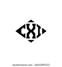 CXI logo. CXI set , C X I design. White CXI letter. CXI, C X I letter logo design. Initial letter 