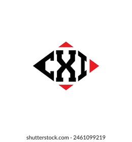 CXI logo. CXI set , C X I design. White CXI letter. CXI, C X I letter logo design. Initial letter 