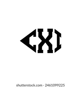 CXI logo. CXI set , C X I design. White CXI letter. CXI, C X I letter logo design. Initial letter 