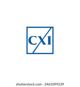 CXI logo. CXI set , C X I design. White CXI letter. CXI, C X I letter logo design. Initial letter 