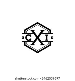 CXI logo. CXI set , C X I design. White CXI letter. CXI, C X I letter logo design. Initial letter 