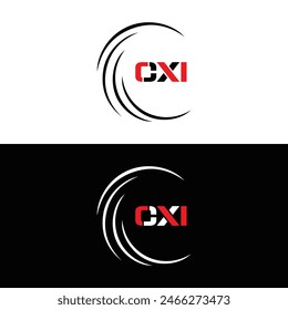 CXI logo. CXI set , C X I design. White CXI letter. CXI, C X I letter logo design. Initial letter 