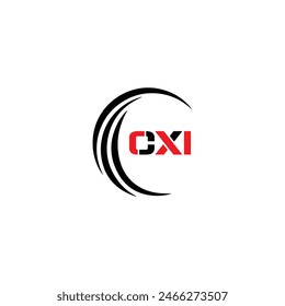 CXI logo. CXI set , C X I design. White CXI letter. CXI, C X I letter logo design. Initial letter 