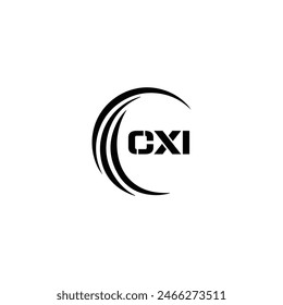 CXI logo. CXI set , C X I design. White CXI letter. CXI, C X I letter logo design. Initial letter 