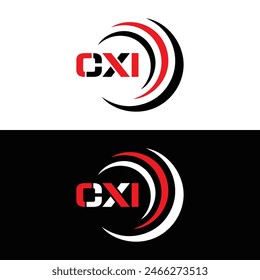 CXI logo. CXI set , C X I design. White CXI letter. CXI, C X I letter logo design. Initial letter 