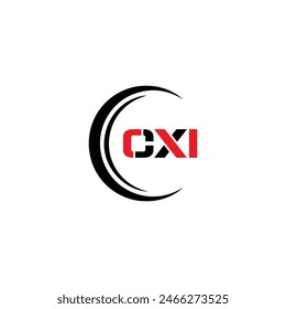 CXI logo. CXI set , C X I design. White CXI letter. CXI, C X I letter logo design. Initial letter 