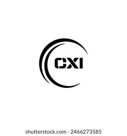 CXI logo. CXI set , C X I design. White CXI letter. CXI, C X I letter logo design. Initial letter 