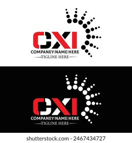 CXI logo. CXI set , C X I design. White CXI letter. CXI, C X I letter logo design. Initial letter 