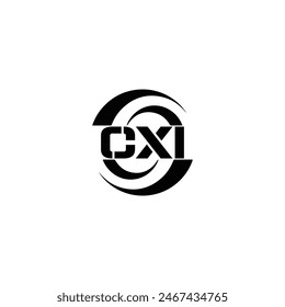 CXI logo. CXI set , C X I design. White CXI letter. CXI, C X I letter logo design. Initial letter 