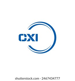 CXI logo. CXI set , C X I design. White CXI letter. CXI, C X I letter logo design. Initial letter 