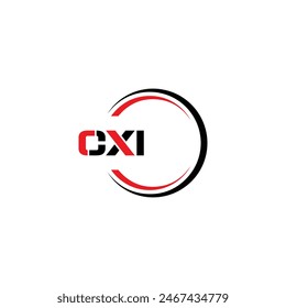CXI logo. CXI set , C X I design. White CXI letter. CXI, C X I letter logo design. Initial letter 