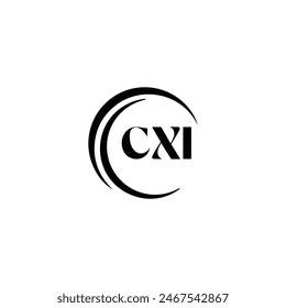 CXI logo. CXI set , C X I design. White CXI letter. CXI, C X I letter logo design. Initial letter 
