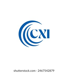 CXI logo. CXI set , C X I design. White CXI letter. CXI, C X I letter logo design. Initial letter 