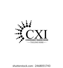 CXI logo. CXI set , C X I design. White CXI letter. CXI, C X I letter logo design. Initial letter 